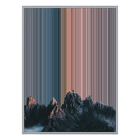 34×46" Metallic Float Frame Canvas - Silver Frame variant