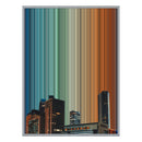 34×46" Metallic Float Frame Canvas - Silver Frame variant