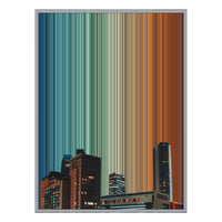 34×46" Metallic Float Frame Canvas - Silver Frame variant