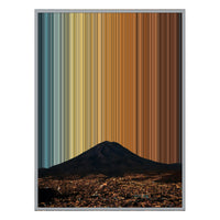 34×46" Metallic Float Frame Canvas - Silver Frame variant