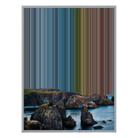 34×46" Metallic Float Frame Canvas - Silver Frame variant