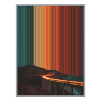 34×46" Metallic Float Frame Canvas - Silver Frame variant