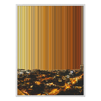 34×46" Metallic Float Frame Canvas - White Frame variant