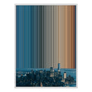 34×46" Metallic Float Frame Canvas - White Frame variant