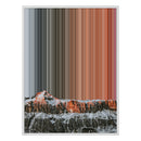 34×46" Metallic Float Frame Canvas - White Frame variant