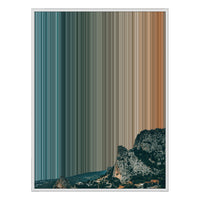 34×46" Metallic Float Frame Canvas - White Frame variant