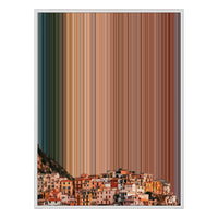 34×46" Metallic Float Frame Canvas - White Frame variant