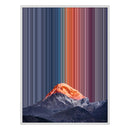 34×46" Metallic Float Frame Canvas - White Frame variant