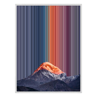 34×46" Metallic Float Frame Canvas - White Frame variant