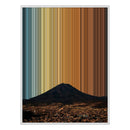 34×46" Metallic Float Frame Canvas - White Frame variant