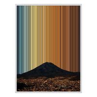 34×46" Metallic Float Frame Canvas - White Frame variant