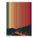 34×46" Metallic Float Frame Canvas - White Frame variant