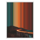 34×46" Metallic Float Frame Canvas - White Frame variant