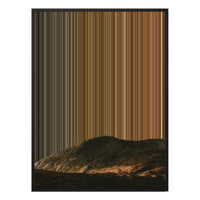 34×60" Metallic Float Frame Canvas - Black Frame variant