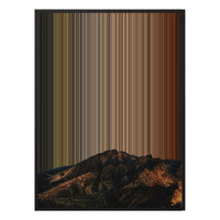 34×60" Metallic Float Frame Canvas - Black Frame variant
