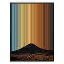 34×60" Metallic Float Frame Canvas - Black Frame variant