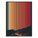 34×60" Metallic Float Frame Canvas - Black Frame variant