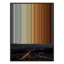 34×60" Metallic Float Frame Canvas - Brown Frame variant