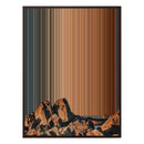 34×60" Metallic Float Frame Canvas - Brown Frame variant