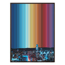 34×60" Metallic Float Frame Canvas - Brown Frame variant