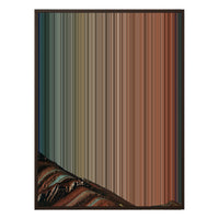 34×60" Metallic Float Frame Canvas - Brown Frame variant