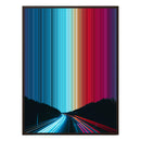 34×60" Metallic Float Frame Canvas - Brown Frame variant