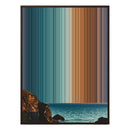34×60" Metallic Float Frame Canvas - Brown Frame variant