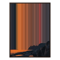 34×60" Metallic Float Frame Canvas - Brown Frame variant