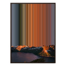 34×60" Metallic Float Frame Canvas - Brown Frame variant