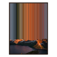 34×60" Metallic Float Frame Canvas - Brown Frame variant