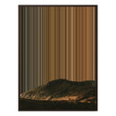 34×60" Metallic Float Frame Canvas - Brown Frame variant