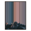 34×60" Metallic Float Frame Canvas - Brown Frame variant