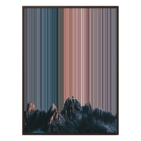 34×60" Metallic Float Frame Canvas - Brown Frame variant