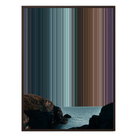 34×60" Metallic Float Frame Canvas - Brown Frame variant