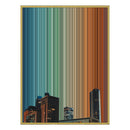 34×60" Metallic Float Frame Canvas - Gold Frame variant