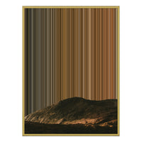 34×60" Metallic Float Frame Canvas - Gold Frame variant