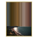 34×60" Metallic Float Frame Canvas - Gold Frame variant