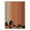 34×60" Metallic Float Frame Canvas - Gold Frame variant