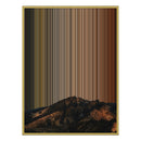 34×60" Metallic Float Frame Canvas - Gold Frame variant