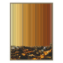 34×60" Metallic Float Frame Canvas - Natural Frame variant