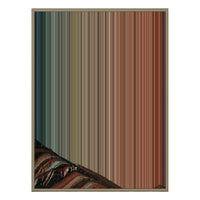 34×60" Metallic Float Frame Canvas - Natural Frame variant