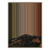 34×60" Metallic Float Frame Canvas - Natural Frame variant