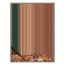 34×60" Metallic Float Frame Canvas - Natural Frame variant