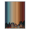 34×60" Metallic Float Frame Canvas - Silver Frame variant