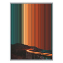 34×60" Metallic Float Frame Canvas - Silver Frame variant