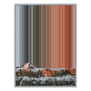 34×60" Metallic Float Frame Canvas - Silver Frame variant