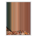 34×60" Metallic Float Frame Canvas - White Frame variant