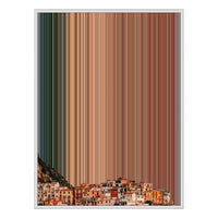 34×60" Metallic Float Frame Canvas - White Frame variant