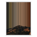 34×60" Metallic Float Frame Canvas - White Frame variant