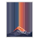 34×60" Metallic Float Frame Canvas - White Frame variant